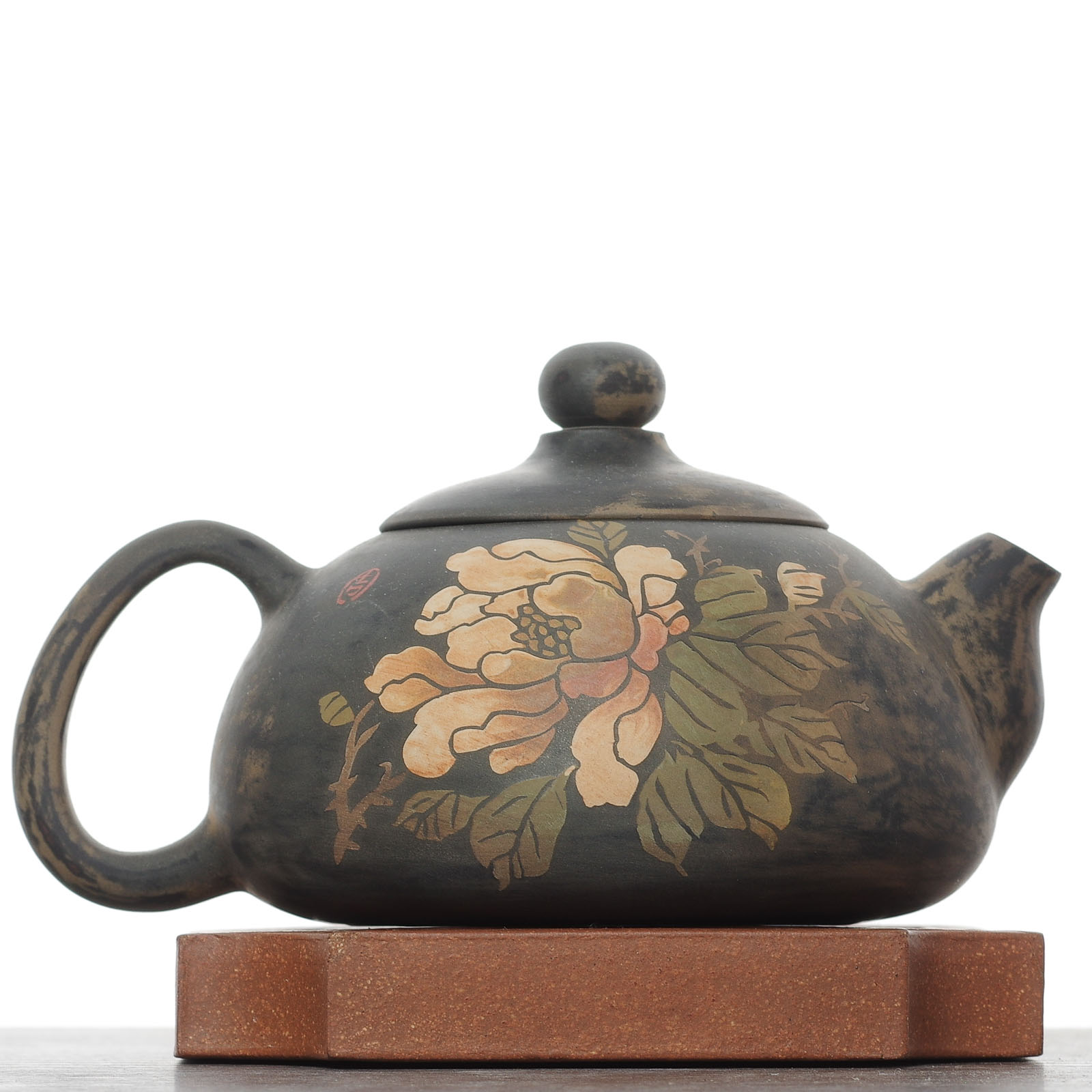 Чайник 195мл "Пион", цзяньшуйская керамика, мастер Чжан Сянфэн (791493)-