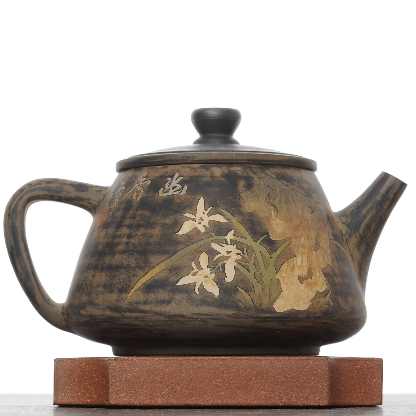 Чайник 245мл "Орхидея", цзяньшуйская керамика, мастер Чжан Сянфэн (791496)-