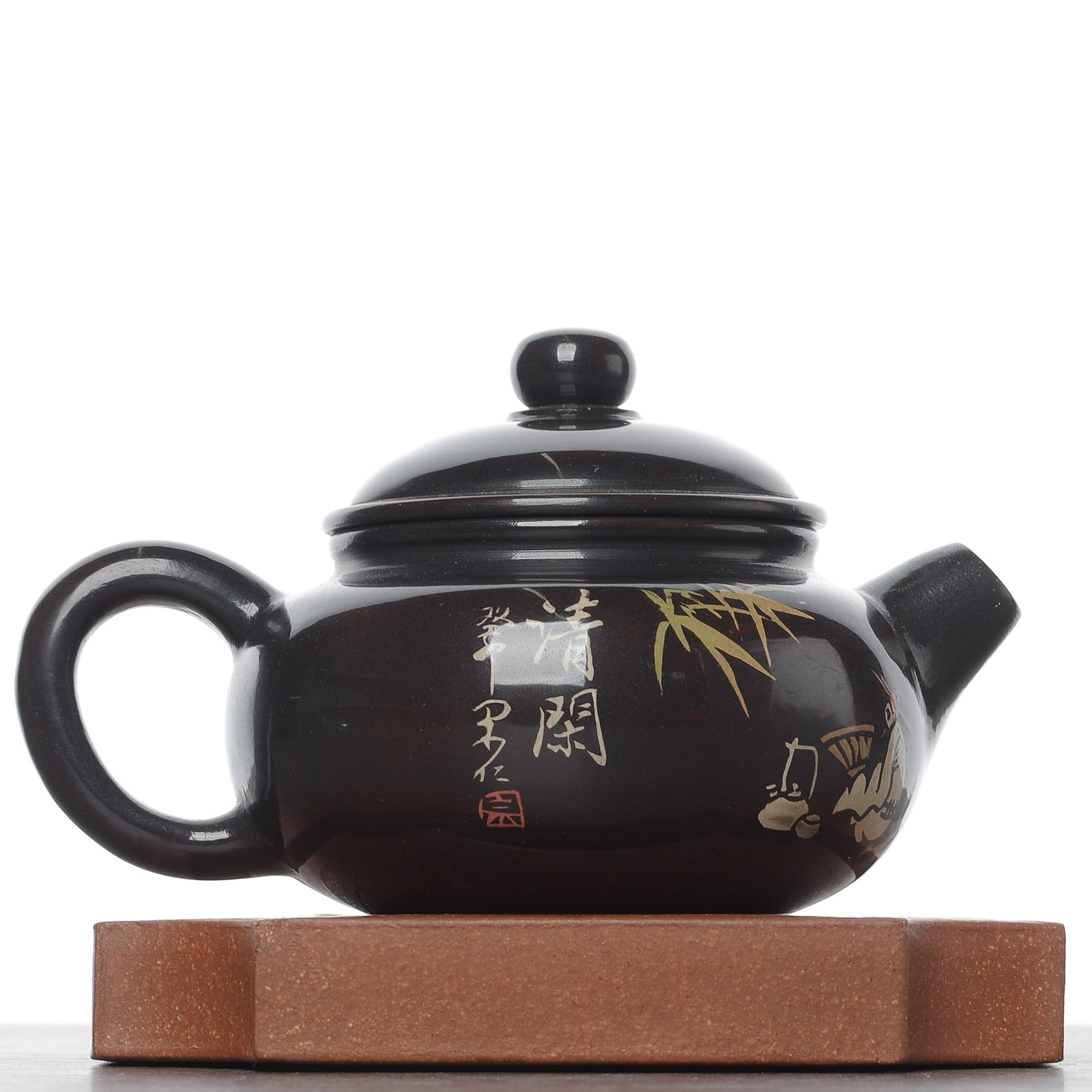 Чайник 110мл "Чаепитие", цзяньшуйская керамика, мастер Чжан Сянфэн (791564)-