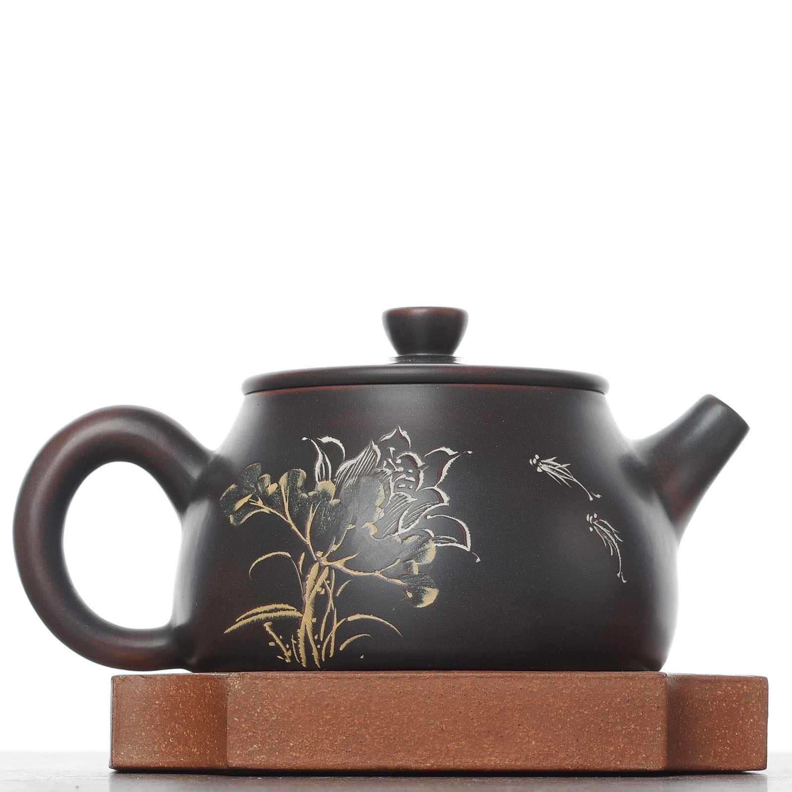 Чайник 130мл "Рыбки и лотос", Сюй Вэйцзин, нисинтао (781250)-