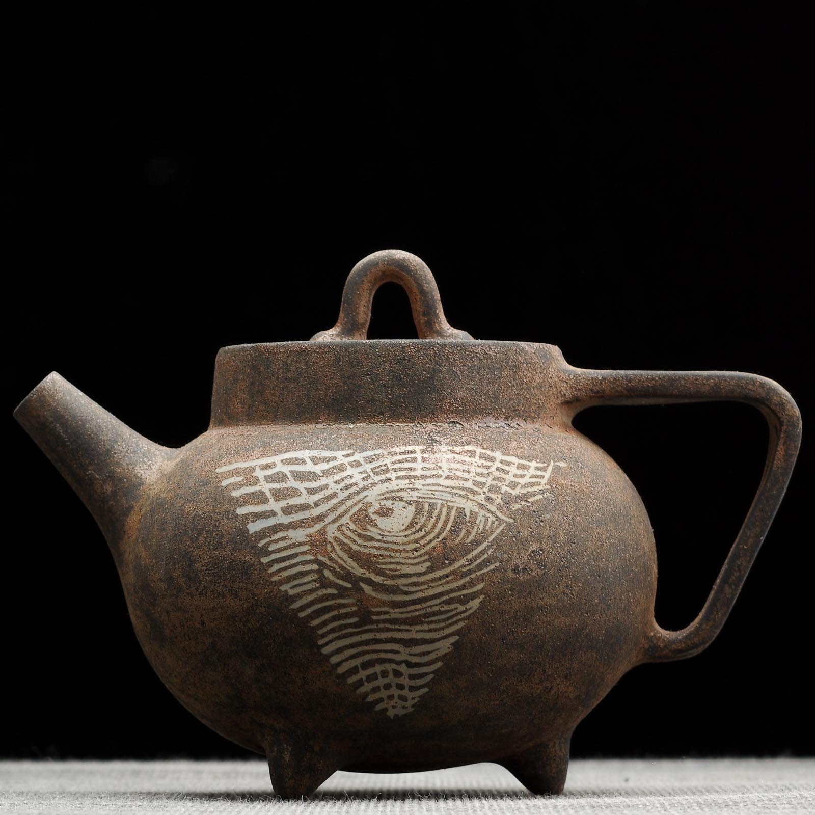 Чайник 165мл "Всевидящее око", цзяньшуйская керамика, мастер Гу Цзингуан (791587)-