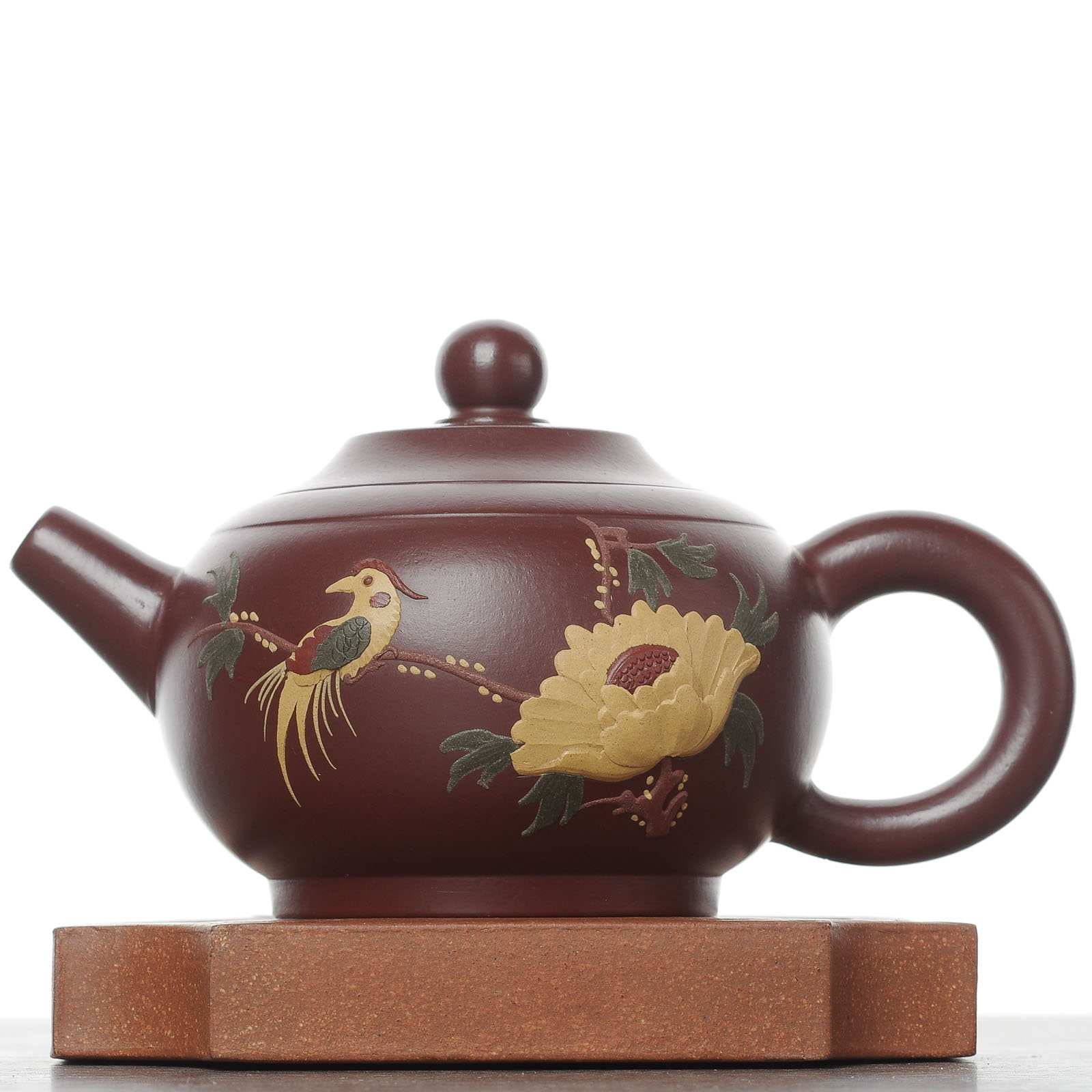 Чайник 140мл "Птица", исинская глина (7900226)-
