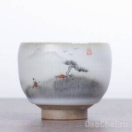 Пиала 110мл, жу яо, ручная роспись (51702)-