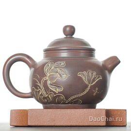 Чайник 115 мл «Лотос», циньчжоуская керамика (78030)-