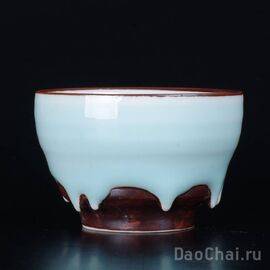 Пиала 90мл "Спираль", фарфор, целадон (51622)-