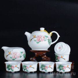 Набор посуды, костяной фарфор (7370)-