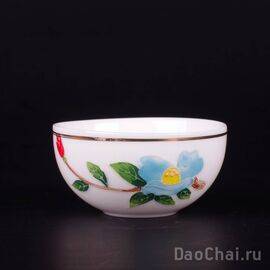 Пиала 40мл "Чайные цветы" (фарфор)-
