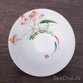 Пиала 60мл "Лотос", ручная роспись (51652)-