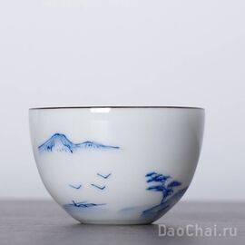 Пиала 70мл "Пейзаж", ручная роспись (51653)-