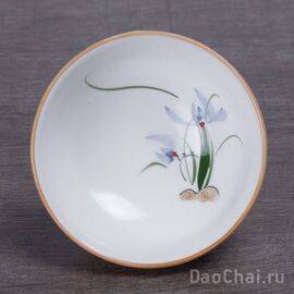 Пиала 55мл "Орхидея", ручная роспись (51670)-
