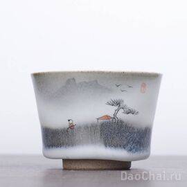 Пиала 100мл, жу яо, ручная роспись (51700)-