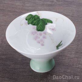 Пиала 65мл "Виноград", подглазурная роспись (51695)-