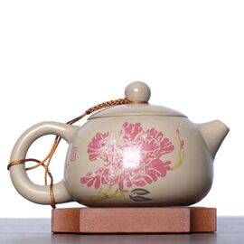 Чайник 255мл Сиши «Цветок персика», цзяньшуйская керамика (76209)-