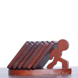 Набор чато, подставки под пиалы, 6шт, чжу диен му (80337)-