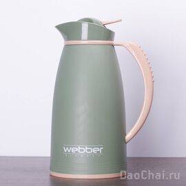 Термос 1л "Webber", стеклянная колба (95101)-