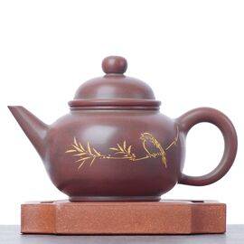 Чайник 115мл "Птица", циньчжоуская керамика (78200)-