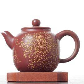 Чайник 230мл "Дракон Тяньлун", циньчжоуская керамика (78168)-