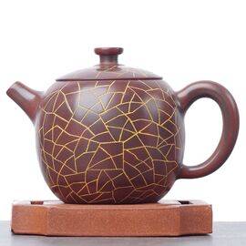 Чайник 180мл "Колотый лёд", циньчжоуская керамика (78232)-