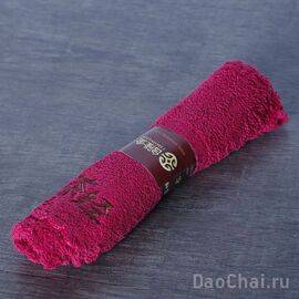 Полотенце для чайной церемонии Чабу (18х30см красное)-