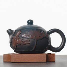 Чайник 175мл "Лотосовый пруд", цзяньшуйская керамика (76897)-