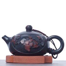 Чайник 180мл "Лотосовый пруд", цзяньшуйская керамика (790114)-