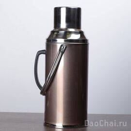 Термос 3,2л, стеклянная колба, бежевый (9508)-