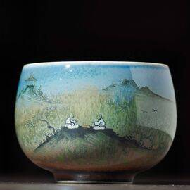 Пиала 100мл, фарфор из Цзиндэчжень (400232)-