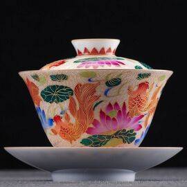 Гайвань 140мл "Рыбки", техника Фаланцай (400345)-