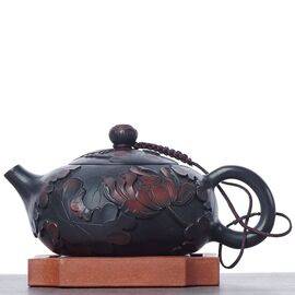 Чайник 225мл "Лотосовый пруд", цзяньшуйская керамика (790123)-