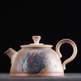 Чайник 100мл "Лисица Кицунэ", фарфор из Цзиндэчжень (400386)-