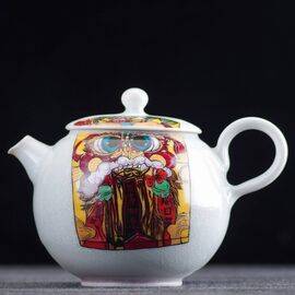 Чайник 170мл "Вань Ши Жу И", фарфор из Цзиндэчжень (400392)-