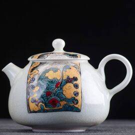 Чайник 175мл "吉 - счастливая примета", фарфор из Цзиндэчжень (400393)-