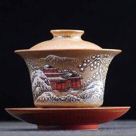 Гайвань 130мл “Сыхэюань”, керамика из Цзиндечжэнь (400422)-