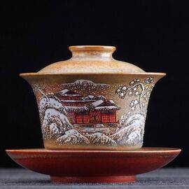 Гайвань 130мл “Сыхэюань”, керамика из Цзиндечжэнь (400423)-