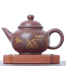 Чайник 115мл "Птица", циньчжоуская керамика (78205)-