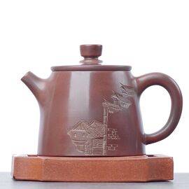 Чайник 110мл "Город", циньчжоуская керамика (78233)-
