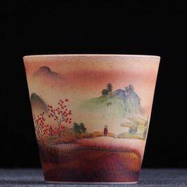 Пиала 100мл “Странник", керамика из Цзиндечжень (400615)-