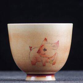 Пиала 90мл "Данкан из Книги гор и морей", фарфор из Цзиндэчжень (400604)-