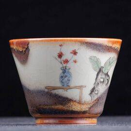 Пиала 100мл “Спокойствие", керамика из Цзиндечжень (400580)-