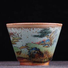 Пиала 90мл “Утес", керамика из Цзиндечжень (400630)-