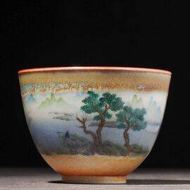 Пиала 115мл “Вернуться к жизни”, фарфор из Цзиндечжень (400037)-