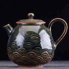 Чайник 145мл "Волны", цзиндэчжэньская керамика (400493)-