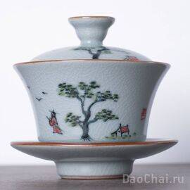 Гайвань 160мл, жуяо, ручная роспись (50012)-