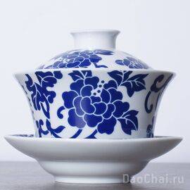 Гайвань 350мл "Пионы", фарфор (50043)-