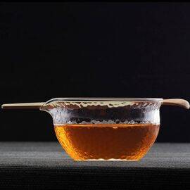 Чаша для зеленого чая "Люйчаван" 250мл, отбивное стекло, бамбук (500277)-