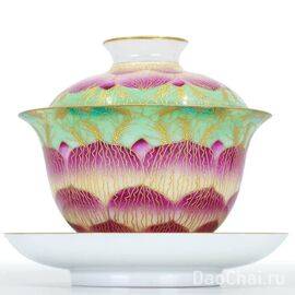 Гайвань 150мл "Лотос", фаланцай, цзиндэчженьский фарфор (500108)-