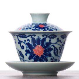 Гайвань 150мл "Цветы", керамика (500273)-