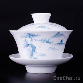 Гайвань 275мл "Пейзаж" (ручная роспись)-