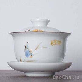 Гайвань 165мл "Птица", ручная роспись (50007)-