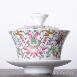 Гайвань 170мл, фарфор, эмаль (50021)-